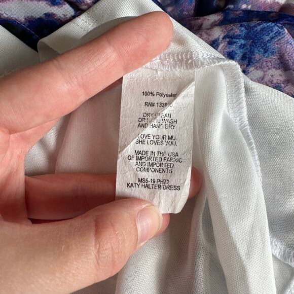 Show Me Your Mumu Purple Haze Katy Halter Mini Dress Womens Size L Boho - Picture 7 of 9